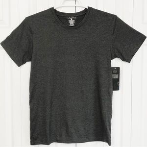 NWT Layer8 Men's Charcoal Gray Basic Crewneck Short Sleeve Tee Large